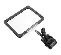 Levemolo Support de Panneau à Pince Réglable A6 en Plastique Noir pour Affichage Prix Magasin, Clip Porte-étiquette de Prix, Porte-afficheur pour Supermarché, Bureau et Commerce, Lot