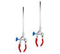 Levemolo Support de Pince Métallique Réglable pour Tubes à Essai et Flacons, Acier Inoxydable, Force de Serrage Élevée, 2 Pièces pour Laboratoire et Recherche Scientifique