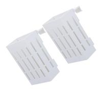 Levemolo Support Suspendu pour Plantes D'aquarium Plastique avec Trous, Lot de 2 Pots Suspendus Blancs 15 Crochets, Jardinière Aquatique pour Aquarium Décor et Culture Aquatique