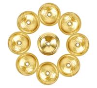 Levemolo Supports De Mèches Flottantes en Aluminium 4 Cm De Diamètre pour Lampe à Huile Bouddhiste, Disque Porte-mèche Léger Et Compact, pour Décoration Et Culte, Lot de 12 Pièces