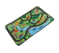 Levemolo Tapis de Jeu Pliable 50x80 Cm Motif Dinosaure et Voiture, Antidérapant, pour Chambre D’garçon et Filles Garçon, Tapis D’éveil Éducatif et Ludique, Facile à Nettoyer, Salle de Jeux