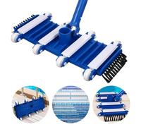 Levemolo Tête Aspirateur de Piscine Professionnelle avec Roues Intégrées et Brosses pour Nettoyage Débris Au Fond Accessoire Manuel Polyvalent pour Aspirateur Balai Piscine