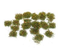 Levemolo Touffes d'herbe Miniature Statique 25 Pièces Orange et Jaune pour Décor de Paysage DIY, Modélisme Ferroviaire, Jardin Miniature, Accessoires Arts Créatifs, Usage Extérieur