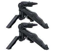 Levemolo Trépied Téléphone Mini 2pcs en Plastique Noir, Support Stable pour Appareil Photo et Smartphone, pour Regarder Vidéos et Apprendre en Ligne