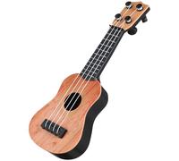 Levemolo Ukulélé Miniature en Plastique 4 Cordes en Nylon Souple Modèle Petit pour Garçon et Filles de 4 à 5 Ans Instrument Musical Éducatif Sûr et Léger pour Initiation Musicale