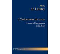 L'événement du texte: Lectures philosophiques de la Bible, Volume 2