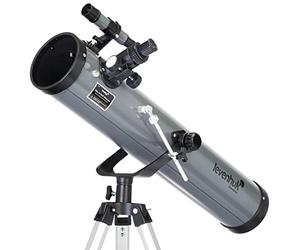 Levenhuk Blitz 76 Base 76mm Newtonian Reflector Telescope for Amateurs and Beginners with Tripod and Extended Accessories Set