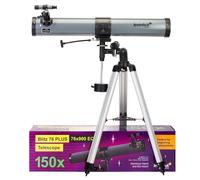 LEVENHUK - BLITZ 76 PLUS - Télescope Réflecteur 76/900 EQ2