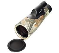 Levenhuk Camo Pine 10x56 Compact and Lightweight High Power Waterproof Monocular with Reticle and Range-Finding Scale
