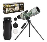 Levenhuk Camo Rind 60 Longue-Vue Zoom 16-48x Camouflage avec Trépied | Optique BK-7 Multicouche, Observation Longue Distance, pour la Chasse, le Tir Sportif et l’Observation de la Nature