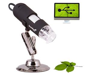 Levenhuk DTX 30 Portable Digital USB Microscope (20-230x), Compatible with Windows and Mac OS