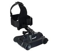 Levenhuk Halo NVB10 Helmet Day and Night Vision Digital Binoculars with 300m Detection Range, 1080P Photo and Video Recording, Compass and Helmet Mount