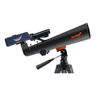 Levenhuk Kelvin Nova BASE 70/400 Phototélescope portable pour smartphone, télescope astronomique et jumelle terrestre ultra compact pour débutants, monture altazimutale avec trépied et sac