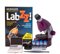 Levenhuk LabZZ M101 Amethyst 40x-640x Educational Kids Microscope for Science Beginners with STEM Kit, Guide on Home Lab Experiments, Prepared Samples, Useful Tools, and Gift Box, in 5 Colours (IT)