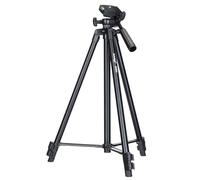 Levenhuk Level Base TR3 Lightweight Floor Stand Tripod with Bubble Level, Rotatable Mount with 1/4" Thread, Adjustable 425-1285mm Height, and 2 kg Load Capacity