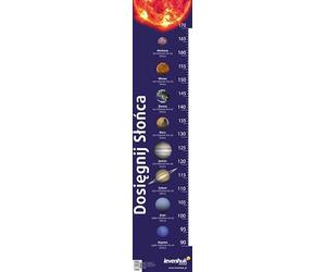 Levenhuk Reach for The Sun Educational Growth Chart - a Fun Way to Learn All The Planets of The Solar System (Polish Edition)