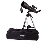 Levenhuk Télescope réfracteur portable Skyline Travel 80 – jour et nuit, trépied léger, sac