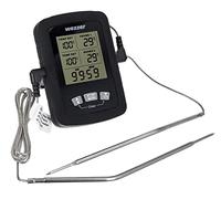 Levenhuk Wezzer Cook MT60 Easy to Use Cooking Temperature Unit with Timer and 2 Thermoprobes on Long Flexible Wire Cables