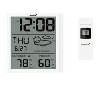 Levenhuk Thermomètre Wezzer PLUS LP30 - horloge, calendrier, capteur sans fil, hygromètre, écran