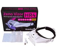 Levenhuk Zeno Vizor HR4 Head Rechargeable Magnifier - Handsfree Magnifying Glasses with Light and 5 Interchangeable Lenses with 1.5-8x Magnification