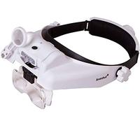 Levenhuk Zeno Vizor HR6 Head Rechargeable Magnifier - Handsfree Magnifying Glasses with Light and 5 Interchangeable Lenses with 1-8x Magnification