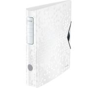 Lever Arch File A4 Active,White,Rounded Spine 65 Mm,Elastic Finding,Lightweight Polyfoam,Wow,11070001