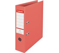 Lever Arch File,Capacity 500 Sheets,75 Mm Spine,Lightweight & Strong A4 Binder,Home/Office,Textured Pattern,Colour'breeze Range,Coral 628429