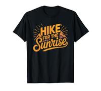 Lever du Soleil Lève Tôt Sommet De Montagne Randonneur T-Shirt