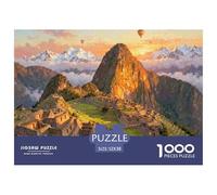 Lever du Soleil Machu Picchu Puzzle en Bois Imperméable DIY Puzzles De 1000 Pièces pour Adultes Cadeaux Amusant De Décoration pour La Maison