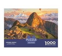 Lever du Soleil Machu Picchu Puzzle en Bois Imperméable DIY Puzzles De 1000 Pièces pour Adultes Cadeaux Amusant Jeux Éducatifs