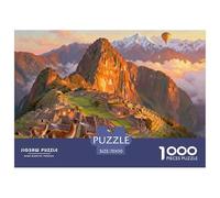 Lever du Soleil Machu Picchu Puzzle en Bois Imperméable DIY Puzzles De 1000 Pièces pour Adultes Cadeaux Défi Et Casse-tête Jeux De Stimulants