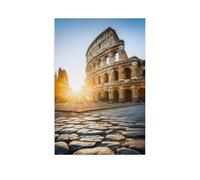 Lever du Soleil sur Le Colisée, Rome, Italie，Puzzles 1000 Pièces, Jeux Intellectuels Éducatifs Décoration De La Maison Soulagement du Stress Ensembles De Jouets pour La Famille（50x70cm）-X34