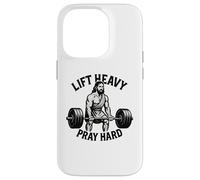 Lever Lourd, Prier Fort - Christian Workout Coque pour iPhone 14 Pro