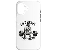 Lever Lourd, Prier Fort - Christian Workout Coque pour iPhone 16