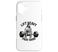 Lever Lourd, Prier Fort - Christian Workout Coque pour iPhone 16 Plus
