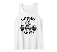 Lever Lourd, Prier Fort - Christian Workout Débardeur