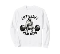 Lever Lourd, Prier Fort - Christian Workout Sweatshirt