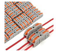 Lever Wiring Connector Fast Compact Splicing Electrical Connector Butt Terminal 1 to 1 Inline Wire Connector 28-12 NWPNLXEA(T 68PCS Bag)