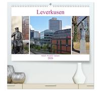 Leverkusen Hitdorf Wiesdorf Opladen (hochwertiger Premium Wandkalender 2026 DIN A2 quer), Kunstdruck in Hochglanz: Leverkusen als Industrie- und Sportstadt, hat viel mehr zu bieten