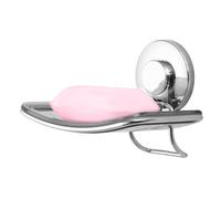 LEVERLOC Porte Savon à Ventouse sans Perçage, Support Savon Robuste de 5 KG avec Ventouse, Porte-Savon Mural en Acier Inoxydable et Porte-éponge pour Lavabo de Salle de Bain, sans Perçage et étanche