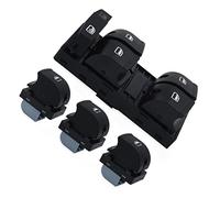 Levette d’Interrupteur à Commande de vitre pour Voiture A3 A6 S6 C6 Levier électrique à fenêtre maîtresse Botton pour Allroad Q7 RS6 06-07 4F0 959 851F 4F0959855 (1 Jeu de Motif Carbone)
