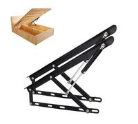Leveur de lit hydraulique Pack de 2 Mécanisme de levage pneumatique de lit pour boîtes de lit lourdes ressorts à gaz Charnières pour meubles Charnières à ressort Charnières à ressort