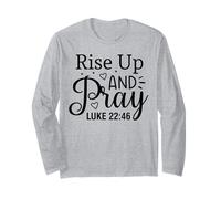 levez-Vous et priez, Hommes et Femmes chrétiens, reconnaissants, reconnaissants Manche Longue