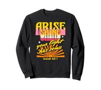 Levez-Vous, Faites Briller Votre lumière est arrivée, Isaïe 60:1, rétro, années 1970 Sweatshirt