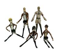 Levi Lot de 8 coussins souples Eren Jaeger à suspendre Zoe avec cadre en fil de fer, figurines abstraites amusantes en peluche, décoration de canapé, lit, cadeau de collection