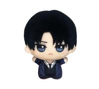 Levi Porte-clés en forme de figurine douce Eren Jaeger - 10 cm - Joli porte-clés à suspendre - Décoration pour sac à dos ou clé de voiture, Levi, 10CM/3.94 Inch