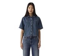 Levi's - Chemise femme Logan manches courtes denim bleu Taille M