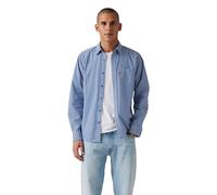Levi's Chemise Sunset à manches longues 1 poche Standard Graveolens Plai Bleu L Homme