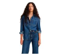 Levi's Chemise Western TEODORA MED Indigo Worn S Bleu