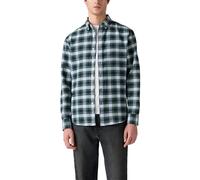 Levi’s Homme Chemise avec col Kent, Relaxed Fit, Vert (Raffa Plaid Dark GRE), M